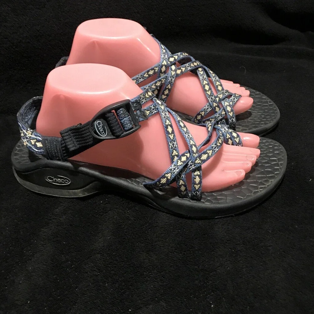 CHACO ZX2 Classic Sandal Women’s Size 10 Blue Strappy Toe Loop